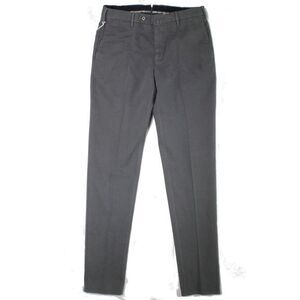 TORIN OPIFICIO Mens Gray Flat Front, Regular Fit Cashmere Chino Pants 56